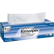 KIMTECH 34743 KimWipes Delicate Task Wiper in Pop-Up Box White (15 Boxes of 119)