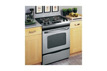 GE : JSP39SNSS 30 Slide-in Electric Range, Self-Clean Oven - Stainless Steel