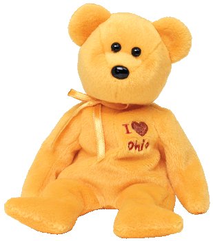 TY Beanie Baby - OHIO the Bear (I Love Ohio - State Exclusive)