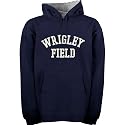 Wrigley Field Embroidered Navy Hooded Sweatshirt by Wrigley