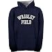 Wrigley Field Embroidered Navy Hooded Sweatshirt by Wrigley
