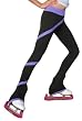 Chloe Noel P06 Black/Purple Spiral Skate Pants - Child Large