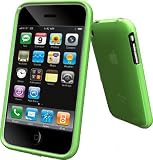 MaryCom Crystal Case Transparent Gr&uuml;n Hartschale H&uuml;lle Tasche f&uuml;r Apple iPhone 3G 3Gs + Gratis Trageschleife, Displayschutzfolie und abnehmbarer Halte Clip / 3G Gr&uuml;n
