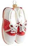 Ornaments To Remember Saddle Shoes (Red/White) Hand-Blown Glass Ornament