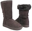 Brown Soft Furry Winter Boots Vegan Women
