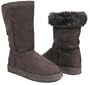 Brown Soft Furry Winter Boots Vegan Women