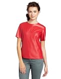 41uv4wPaHaL. SL160  BCBGMAXAZRIA Womens Faux Leather Top