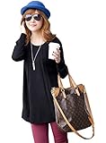 Genluna Women Sweater Round Neck Long Sleeve Knitted Pullover Jumper Loose