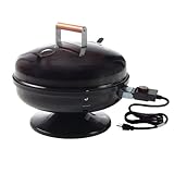 Meco Electric Grills - 2120 Lock-N-Go Portable Electric BBQ Grill - Black