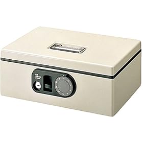 【クリックでお店のこの商品のページへ】プラス 手提金庫 F型 エルグレー Mサイズ CB-020F LGY 12-832： 文房具・オフィス用品
