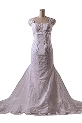 General Print Elasticized   Waistline Belted Lace Cap Sleeves Tulle  Dress