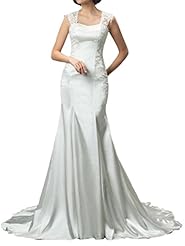 Natural   Waistline Spaghetti Strap Charmeuse/Tulle Sheath Lace Evening Dress/Wedding Dress 