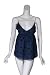 GEREN FORD Baby Doll Silk Empire Top in Navy