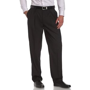 Savane Mens Select Edition Pleated Gaberdine Dress Pant