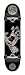 Santa Cruz Skate Screaming Hand Silver Mini Sk8 Powerply Complete Skate Boards, 7.4 x 27.6-Inch