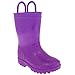 Capelli New York Toddler Girls Shiny Solid Opaque Casual Rainboot