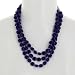 Blue Beaded Necklace Indian Handmade Costume Jewelry Fashion