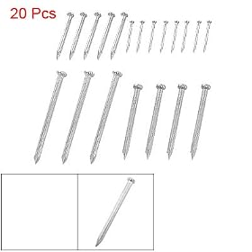 Hardware 4 Different Size Iron Nails Fitting 20 Pcs: Home Improvement