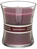 Essenza Hour Glass Candle Peony Blossoms, 10-Ounce Candles