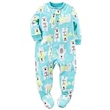カーターズ ロンパース carter's 男の子用水色マフラー白くまさんフリース足つきカバーオール (すべり止め付) (2t(88-93cm)) [並行輸入品]