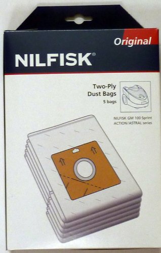Nilfisk - 30050002 - 5 Sacs Aspirateur Synthétique + 1 Pré Filtre - Action