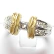 14K Two-Tone Gold Diamond Semimount