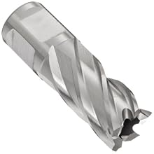 Jancy Slugger Metric Size High Speed Steel Annular Cutter, Uncoated (Bright) Finish, 3/4" Annular Shank, 1" Depth