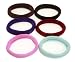 6 Pc Elastic Stretchable Assorted Solid Color Pony Tail Holders / Scrunchies - no.1