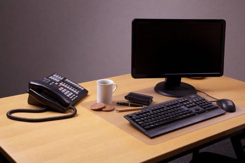 Floortex Table Protection Mat Desktex Pack of 2 Polycarbonate Rectangular Desk Pads - 17" x 22"