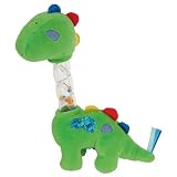 Mary Meyer Brainy Baby Shake N Play Rattle and Plush Toy, Dinosaur