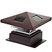 Westinghouse (4 Pack) Pagoda II Solar LED Post Cap Light for 4 x 4 Wood Posts(Bronze)