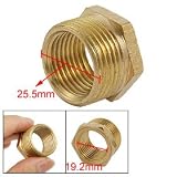 Buy 1 x 3 4 M F Threaded Hexagon Brass Pipe Nipple Fitting by uxcell