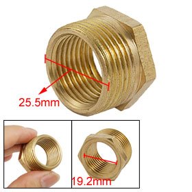 Buy 1 x 3 4 M F Threaded Hexagon Brass Pipe Nipple Fitting by uxcell now!
