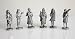 Egyptian Pharaohs, Guard, Priest and Attendent Figures Miniature, Set of 6_s-1