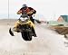 Snow Mobile Jump - 24W x 20H - Peel and Stick Wall Decal by Wallmonkeys