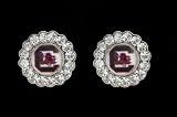Circle Pendant Earrings South Carolina Gamecocks