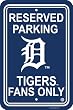 Detroit Tigers Parking Sign - Set of 2