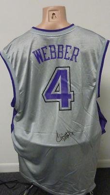 King Autographed Jersey - Chris Webber Sacramento 2X JSA COA - Autographed NFL Jerseys