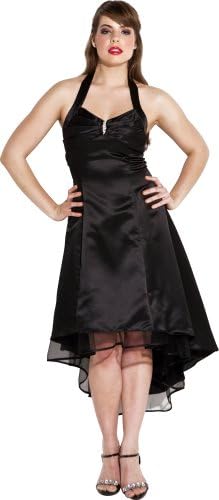 Pacificplex Women's Plus Size Satin Halter Prom Dress