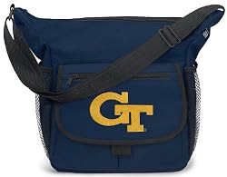 Georgia Tech Diaper Bag Official NCAA College Logo Deluxe Yellow Jackets Logo - Baby Bag - BEST Baby Shower GIFT for New Dad, Father or New Mom Mother GIFTS