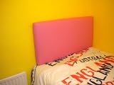5ft King Size Faux Leather Headboard in Pink