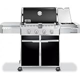 7221001 Summit E-420 Liquid Propane Gas Grill with 4 Stainless Steel Burners Stainless Steel Flavor