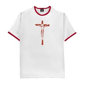 Christ On Cross - Ringer T-Shirt