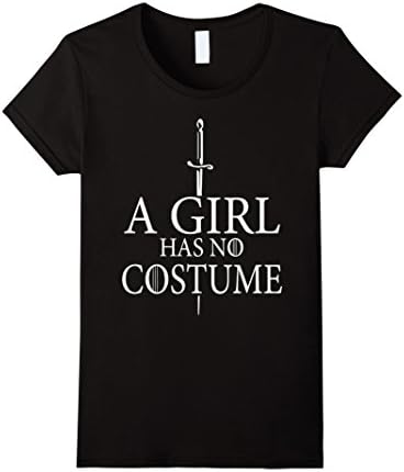 Women's a girl has no costume tshirt Medium Black