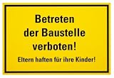 Produkt-Bild: Warn-und Hinweisschild "BETRETEN DER BAUSTELLE"