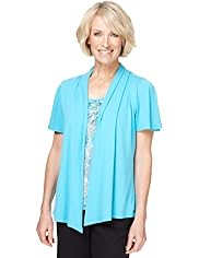 Classic Collection Burnout Floral Mock Layer Top
