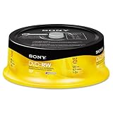 Sony® DVD-RW Discs, 4.7GB, 2x, 25/pk
