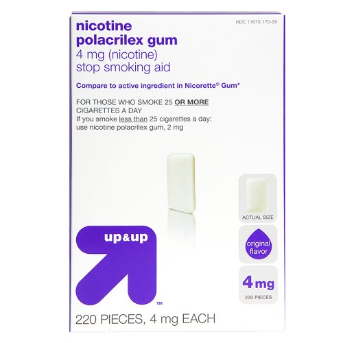 up & up Original Flavor 4-mg. Nicotine Gum - 220 ct.