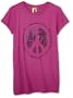 Roxy Girls 7-16 Peaceful Baby Tee,Berry,M (10)