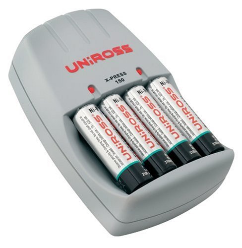 Childrens Toyshop  Electronics : UniRoss X-Press 150 Classic Charger inc 4 x AA 2100 mAh Rechargeable Batteries